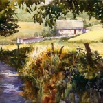 "Cratloe Cottage", watercolor, 15"x 22"