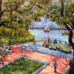 depicting guests visiting the park in Charleston, SC