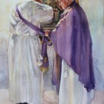 "Mirroring Faith", watercolor, 30"x22"