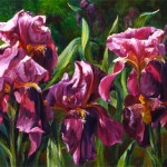"Irises", acrylic, 24"x48"